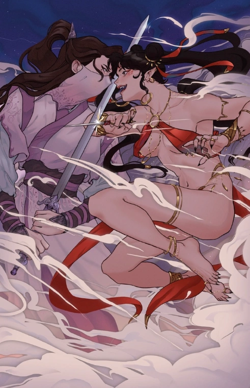 bbgliuqingge's tweet photo. baited riri into svsss with liu mingyan x sha hualing yuri 🙂‍↕️ i forgot how fun their rivalry is + there's so much untapped potential i even considered writing a fic omg

devious shameless bratty noble demoness x pure dignified upright human cultivator? #needthat https://t.co/ZId7HQIPxR