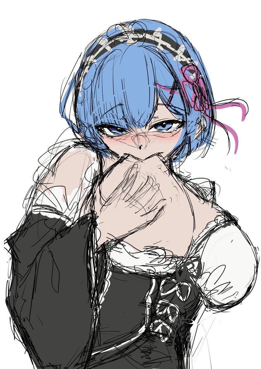 momodare01's tweet photo. #リゼロ #rezero #ラフ
レム〜 https://t.co/R50eILw6MQ