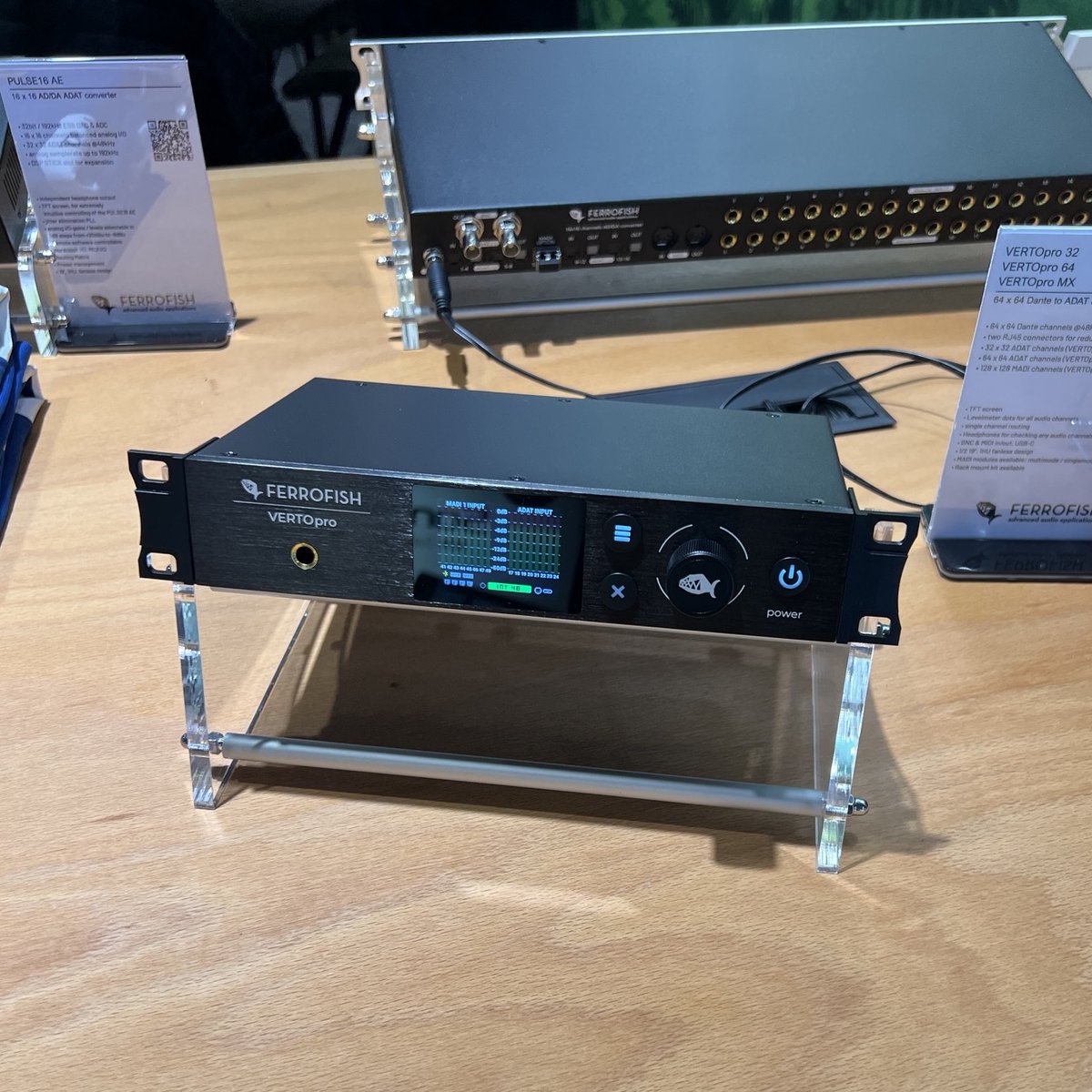 tidbitinc's tweet photo. 【IBC 2026 速報】
Ferrofish社が新製品「VERTOpro」を発表しました！
詳細は近日リリースされるとのことです。
#Dante #MADI #adat #Ferrofish https://t.co/zV9lTVfbck