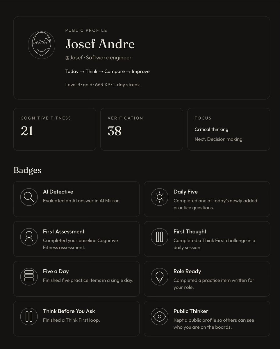 Kylix000's tweet photo. What do you think about this sleek and simple public profile for the app?

We’d love to hear your thoughts! Share your feedback, ideas, or changes you’d like to see.

Changes that get the most likes will have a chance to make it into the app and we’ll name the feature after you. https://t.co/qdfz7zveK3