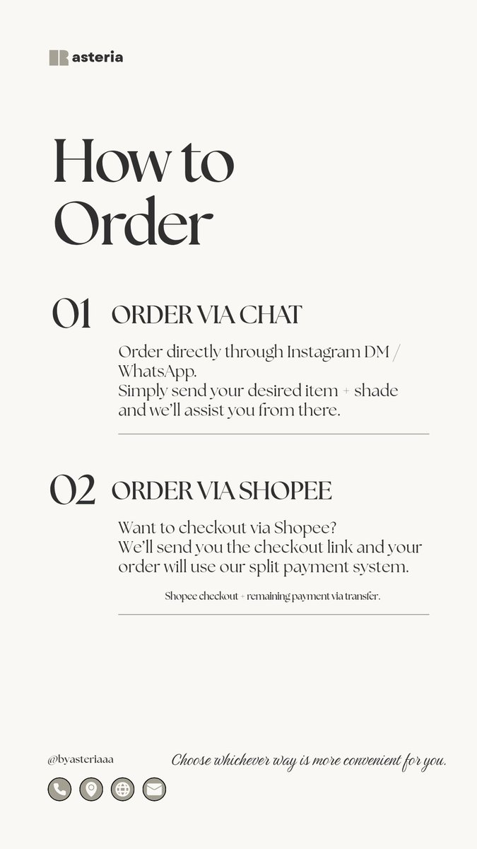 asapisaa's tweet photo. HOW TO ORDER

yang mau order bisa langsung chat ke WhatsApp kami yaa ♡
https://t.co/6R3JZMRdtd https://t.co/TAvS265MiN