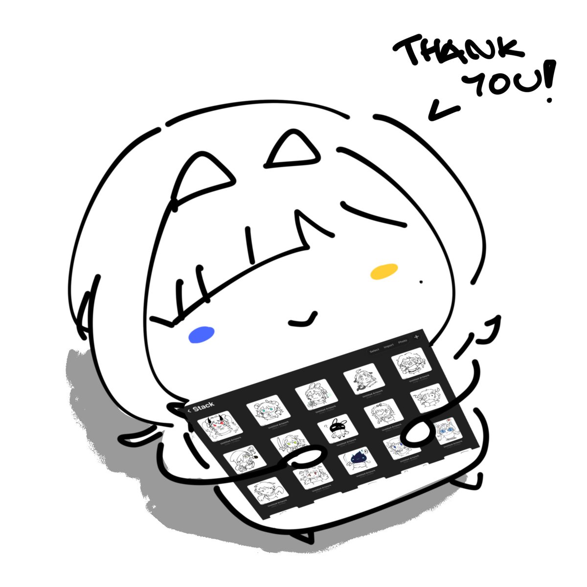 aberreation's tweet photo. 24h doodle event is over 😭🙏
thank you so much to everyone who sent in their OCs / characters!! I had a lot of fun drawing these

I genuinely didn’t expect the post to blow up this much 😭
so sorry if I missed yours!!

thank you for all the support :D https://t.co/zOG1v8GcJY