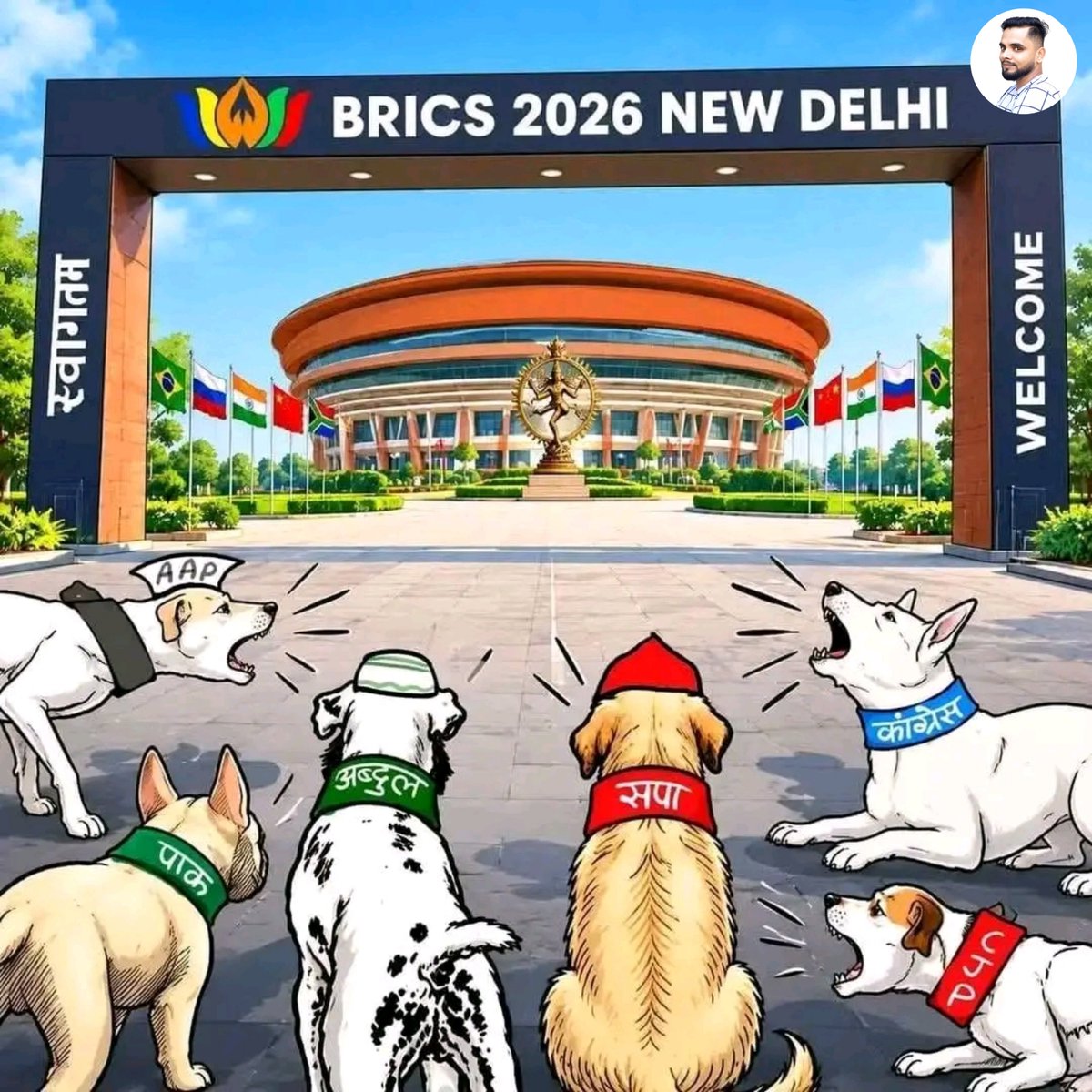 raghvendra_28's tweet photo. Scenes from ongoing BRICS summit 😂😂

#BRICSatBharatMandapam https://t.co/xG91pJ6h4E
