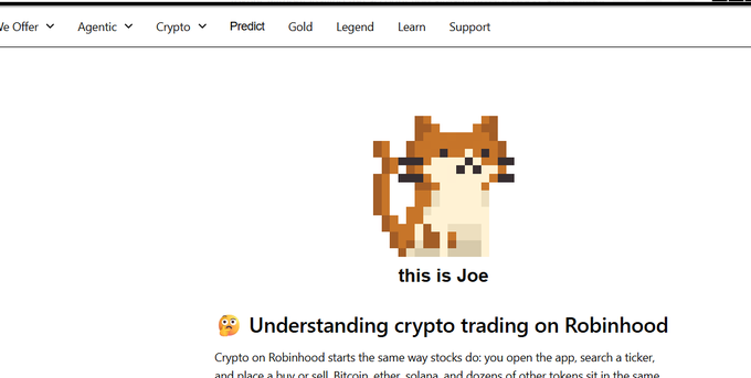 PiouPio22401701's tweet photo. yo there is a og cat on robinhood look here in waybackmachine calle Joe paired with hood
https://t.co/pNfjzo6O1T https://t.co/8Ht4FegBjb