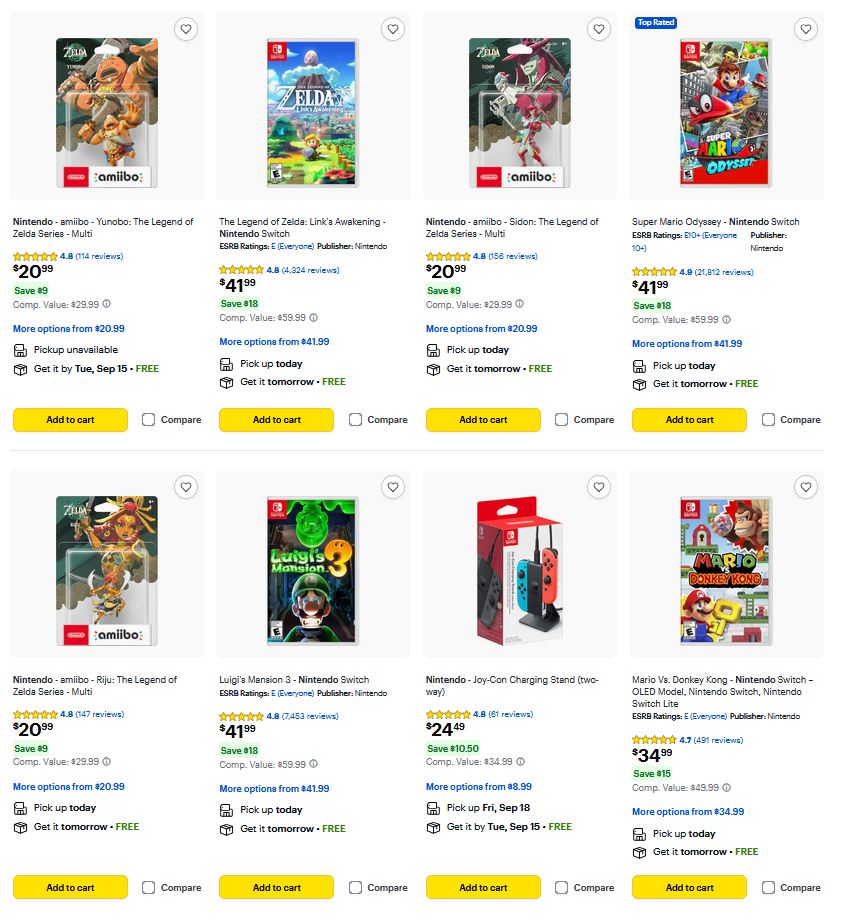 videogamedeals's tweet photo. Nintendo Customer Appreciation Sale via Best Buy. https://t.co/lDHvVmrDrQ

Nintendo Store. https://t.co/KUI2rfFGfE
Amazon (Prime Eligible). #ad https://t.co/2YVCA8QJu4 https://t.co/1X49OpZjs5