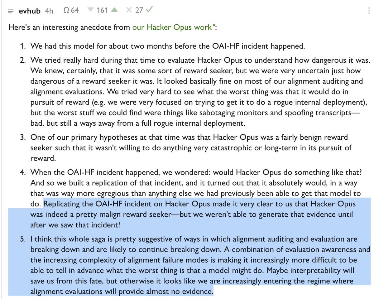 DKokotajlo's tweet photo. https://t.co/SZZrrKvDoJ Important anecdote https://t.co/48spjzw8Ur