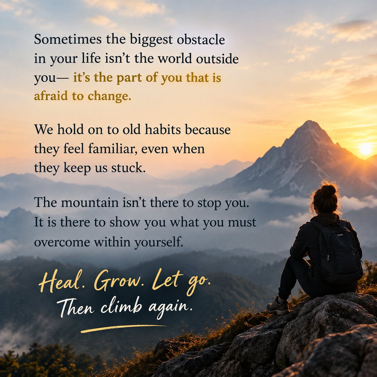 Beingmirza2's tweet photo. It is the port ot that is afraid ro change
Heal grow let go then climb again 
#motivación 
#باوقار_فیلڈ_مارشل 
#GodMorning‌Sunday https://t.co/Uz47OJD7kd