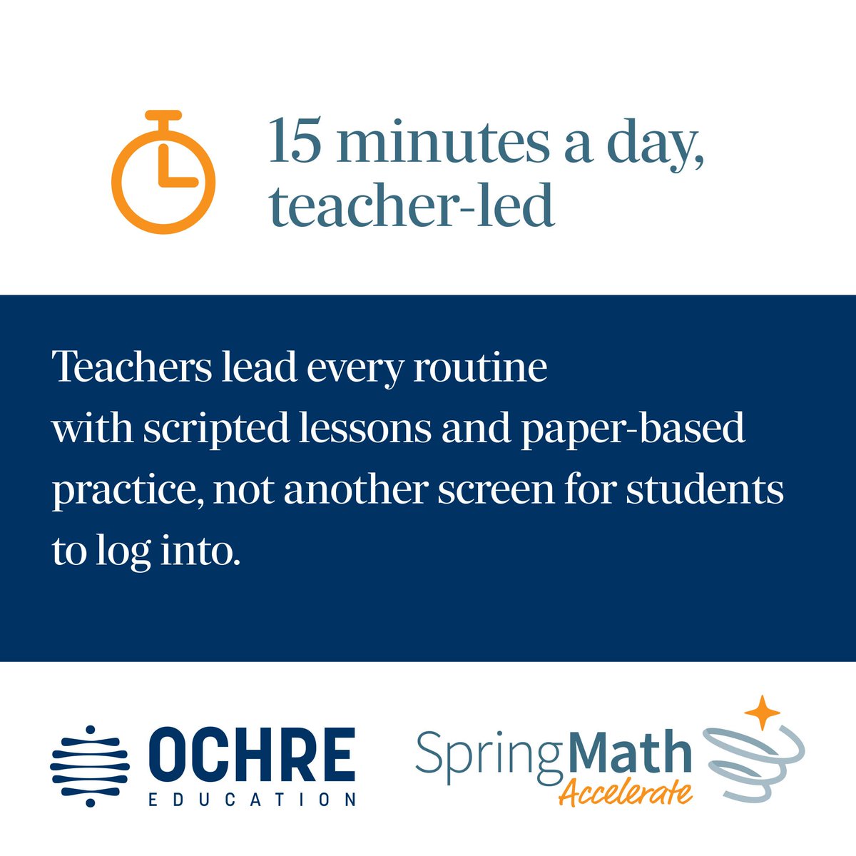 ImpactTeachGrp's tweet photo. SpringMath gives schools a continuous maths support cycle: screen, teach, monitor, adjust. From universal screening and Tier 1.5 teaching to Tier 2/3 intervention, progress monitoring and leadership visibility. Coming to Australia in 2027: https://t.co/TZHqWVfsWW https://t.co/bd57fVWFL3