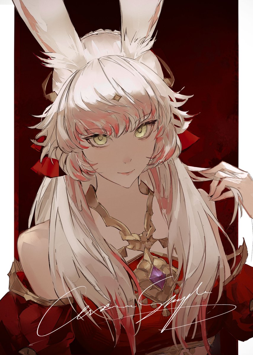 LRena_RE's tweet photo. commission from 2025. Do not use. #FFXIV #Viera https://t.co/540ydJEZV6