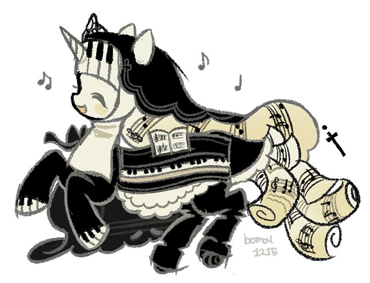bomal1215's tweet photo. she'd probably feel a lot more free in her centaur form, but she'd be bumping into things everywhere😭 so she usually stays in her human form instead! :D

oh and i drew her pony version and... her hair!! https://t.co/UG8WbuCXKY