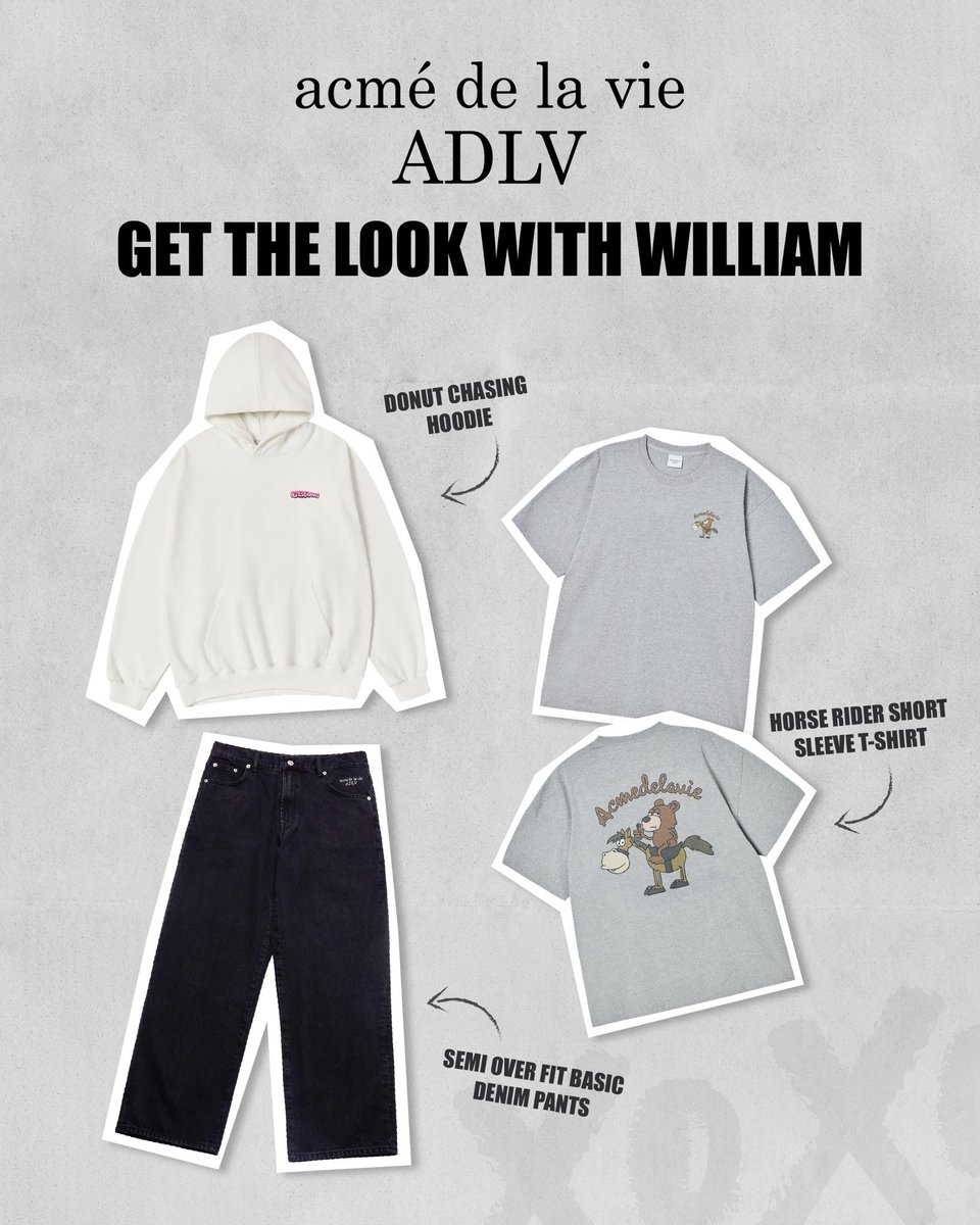 Adlv_Thailand's tweet photo. ไอเท็มลิสต์นี้ต้องมี ใครกำลังเล็งอยู่รีบเลย! 🔥
พาส่องลุคคุณ “วิลเลี่ยม  จักรภัทร” จาก ADLV FALL/WINTER 2026 Collection

ตั้งแต่ Iconic Graphics และ AC Bear ไปจนถึงซิลูเอตที่หลากหลาย และ Accessories ที่เข้ามาเติมเต็มการแต่งตัวในแบบ ADLV

#williamjkp #adlvthailand #ADLV https://t.co/oMhPAmqwky