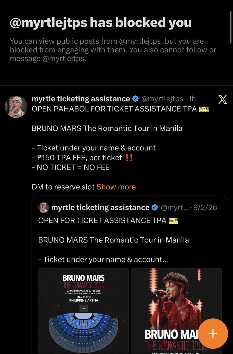 erione_woo's tweet photo. SCAMMER ALERT HEHE

@myrtlejtps scammed me and my friends worth 33k hahaha wag kayo papaloko guys kaka post nya lang ulit ng bruno mars 😂  wala kaming time mag purchase so nagpasabuy kami

mamatay ka na myrtle pakyu haha

first time ma scam kinda nervous lol https://t.co/YeGxuK9vkj