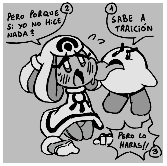 MuchoMasFelix's tweet photo. "Dibujo rápido para dar señales de vida"

No se porque vi bastante el meme de que este personaje nos va a traicionar... Pero me parece una idea chistosa~ 🤣
#KirbyAndTheWorldBeyond https://t.co/VDRMsrebwy