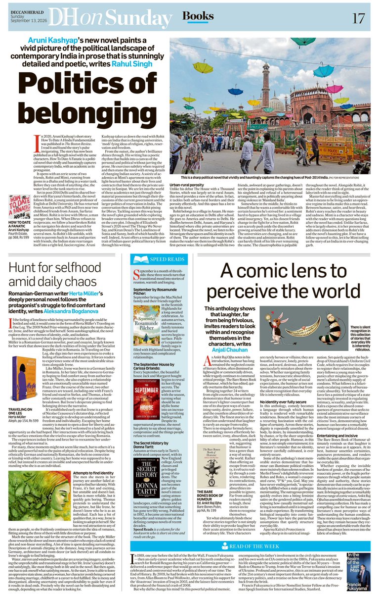 ankit_raj01's tweet photo. 𝑻𝒉𝒆 𝑩𝒂𝒓𝒆 𝑩𝒐𝒏𝒆𝒔 𝑩𝒐𝒐𝒌 𝒐𝒇 𝑯𝒖𝒎𝒐𝒖𝒓 receives a glowing review in today's @DeccanHerald. 

https://t.co/KdirYDOc0t 

Thanks a ton, @chauhananjali98, for this thoughtful spread. Means a lot. 😄 https://t.co/eGKYYBgRs8