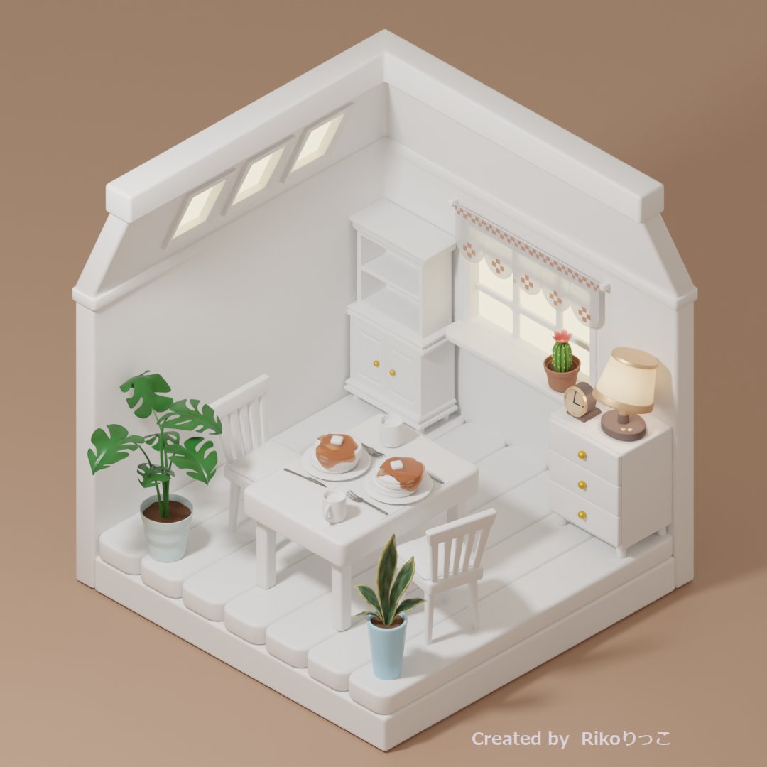 Rikorikkobbb's tweet photo. ミニチュアルーム用のランプシェードと置き時計を制作しました🛋️🕒️
note https://t.co/7Cxp1c5WDR
＃Blender ＃b3d ＃3dcg https://t.co/WKjha2Gw44