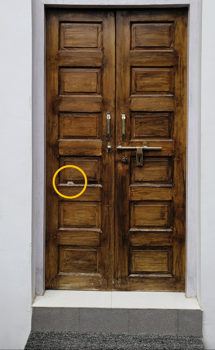 RohitKaNation's tweet photo. Hey @grok, today I saw this amazing thing installed on the door of my new house, what is it? And what could be the reason for it being there? https://t.co/LCkHaiLkBh