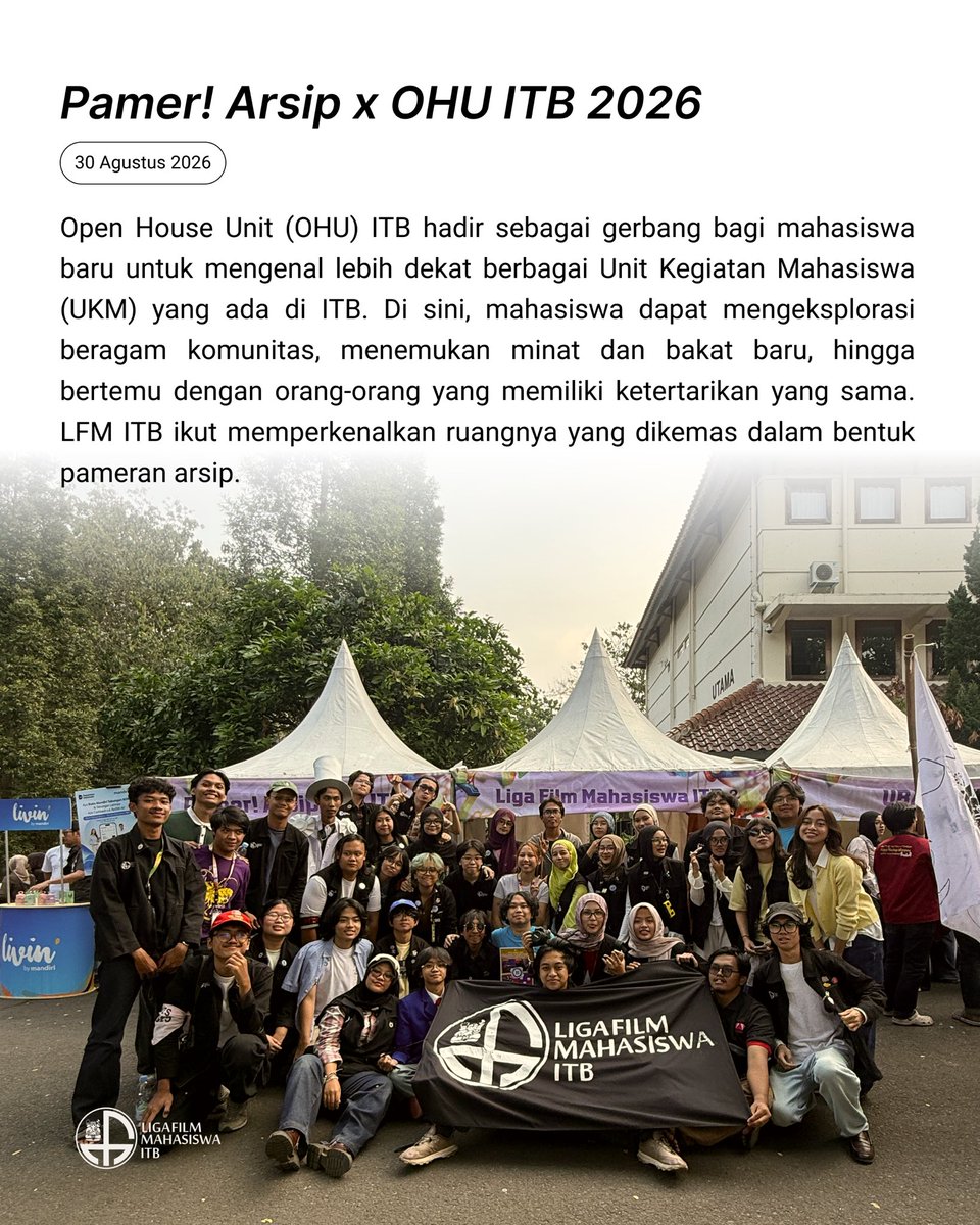 lfmitb's tweet photo. Siapa yang kemarin ke OHU ITB? 🙋🏻‍♀️ Pasti seru dong liat-liat unit yang ada di ITB dan konser yang ga kalah seru 💥

#lfmitb #lfmoments #itb https://t.co/nWMqWqTzl7