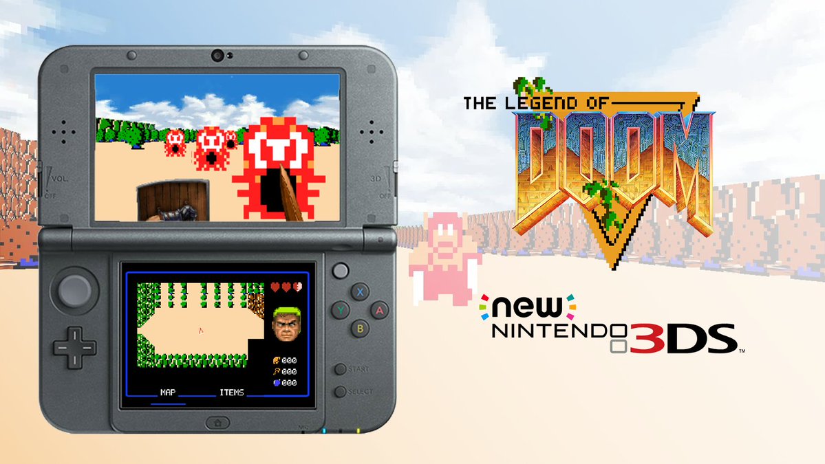 estebanpdn_'s tweet photo. Legend of Doom 3DS v1.0 is finally out!

After months of work, this port based on GZDoom 4.7.1 is finally running natively on New 3DS at around 30–40 FPS, and it’s now public for everyone!

Check it out:
https://t.co/6io3wTl7wc https://t.co/GNNcYTHBjw