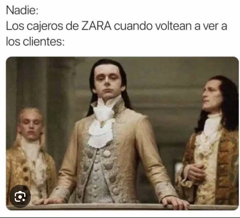 dkmilo79's tweet photo. @EstherBioSci Los vendedorres de Zara desde loa vigilantes hasta las administradores son asi de hps se creen millonarios y son asalariados https://t.co/xHqUbXlW4C