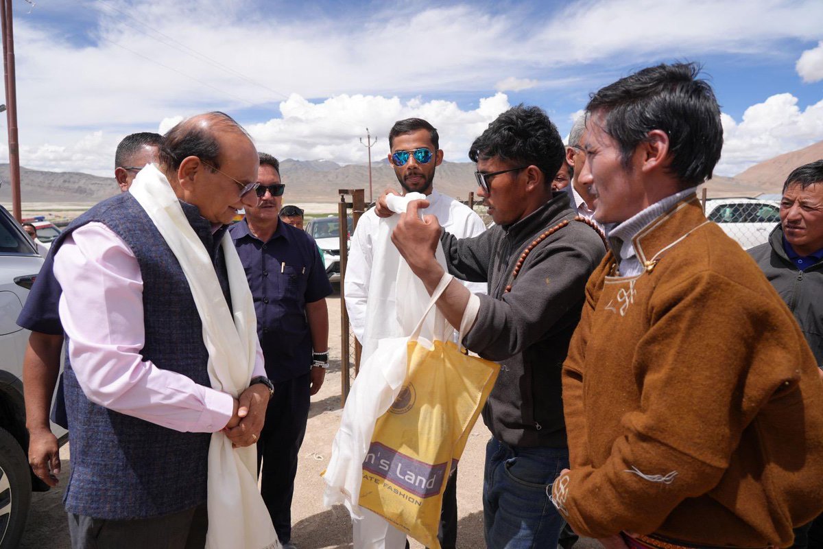 lg_ladakh's tweet photo. Glad to share a mammoth exercise we have undertaken to revive the majestic glacial lake – Tso Kar in Ladakh, using the pioneering glacier water integration, making it the first-of-its-kind high-altitude ecological restoration project in India.
Utilizing natural gravity flow and simple earthworks that involves creating nearly 11.5 km of earthen channel, 320 million litres per day (132 cusecs) of untapped glacier water is being channelized from the Rupsho Kharnak stream, located at over 18,000 ft altitude, to rejuvenate Tso Kar.
Before flowing into the Tso Kar, this massive volume of glacier water will cascade through 3 natural depressions – spanning 270 acres, 24 acres and 10 acres respectively – that will collectively hold nearly 1230 million litres of water, thereby, creating three new waterbodies in the process. Beginning September 9, nearly 20 cusecs of water has already been successfully diverted to the first pond, filling it at a fast pace.
Once spanning 11,000 acres, the iconic Tso Kar lake at a high altitude of 15,000 ft, has shrunk drastically by 70% over the last decade, displacing migratory birds including the famed Black-Necked Crane and forcing the local Pashmina herders miles away from their homes in search of grazing lands for their Pashmina goats.
This project, guided by Hon’ble Prime Minister Shri @narendramodi ji’s vision of ecological restoration for India’s future security, has the potential to bring Tso Kar back to its original glory, within a year. This intervention is also expected to improve the livelihood of the local communities by restoring the vital grazing lands, so our Pashmina herders can finally return home.
I am confident, such scientific, sustainable and low-cost interventions would prove to a decisive step towards long-term climate resilience, ecological integrity, water and agricultural prosperity.