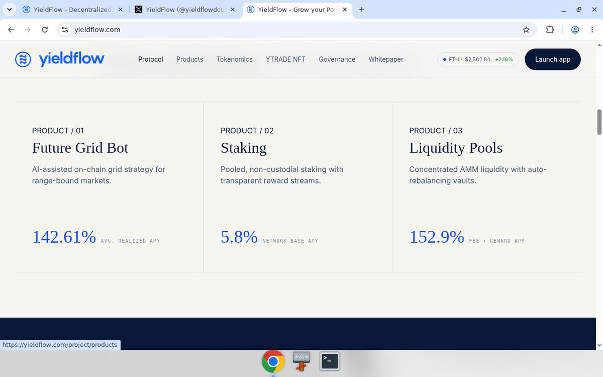 yieldflowdotcom's tweet photo. The Fed meets today. Timelines will argue about dots and pressers for forty-eight hours.

You do not have to.

YVault is the deposit-and-leave layer on YieldFlow. One vault. Smart contracts allocate and compound. 42 active vaults on the protocol right now.

No deposit fee. No withdrawal fee. Custody stays with you. No KYC.

Open a vault. Let the contracts work while the statement lands. https://t.co/NZXueS3ChD