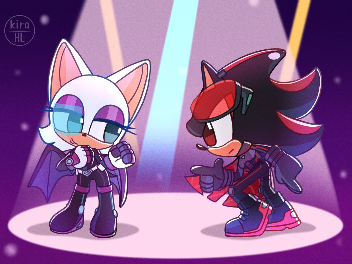 Athena_Suzaku's tweet photo. Shadouge versión chibi con las ropas del Sonic Rumble y bailando al ritmo de "Let's Groove" por Earth, Wind &amp; Fire... Bueno, me uní a la tendencia del baile con Kronk y Abelinda; amé el doblaje en español latino: "Las locuras de Kronk" 😮‍💨💕

Arte por https://t.co/PlSWptu32U 🕺🏽💃🏽 https://t.co/C2MR1sOiMG