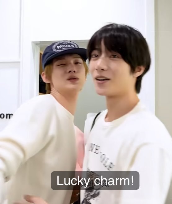 galaxyjjun's tweet photo. beomgyu thinks having yeonjun by his side is a huge stroke of luck and yeonjun considers beomgyu his lucky charm….yeah we all need to dai rn https://t.co/gozSTnnNPf