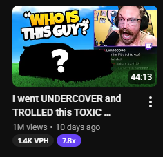 MizuRL's tweet photo. 1 million views in 10 days on my newest video. New record for me 🥳 https://t.co/FKuXE3XUH9