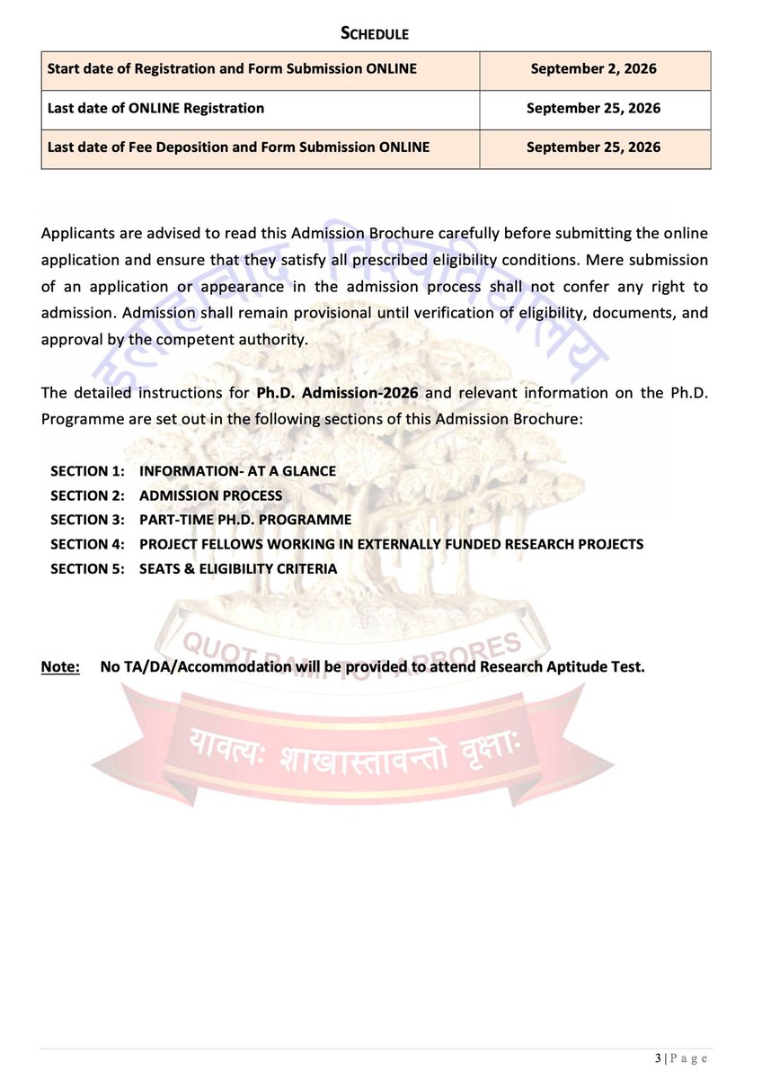 UoA_Official's tweet photo. Notice: Doctor of Philosophy (Ph.D.) Admission | @UoA_Official 
#PhDAdmissions #PhDAdmission2026 #UniversityOfAllahabad #AllahabadUniversity #DoctoralResearch #PhDResearch #ResearchOpportunities #HigherEducation #AcademicAdmissions #ResearchScholar https://t.co/aWJwJhzYTZ