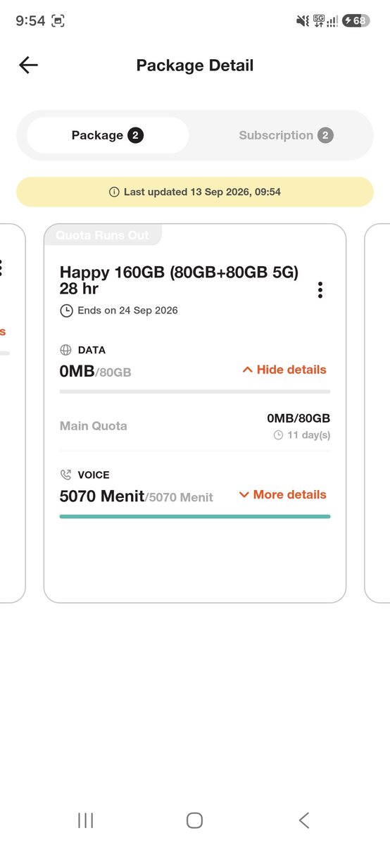 middleclass_id's tweet photo. Ini knp internetny gk bisa ya?
Pdhl kuota msh 64 GB 5G. Jaringan juga trkoneksi 5G (tri di sim 2)

Kok gk bisa internetnya? "Out of data" ?!! @triindonesia @3CareIndonesia
Kemarin beli paket Happy 160GB (80GB+80GB 5G)
Yg reguler dah habis, yg 5G masih 64 GB. Masa aktif 11 hari lg https://t.co/rmK5FPtUkG