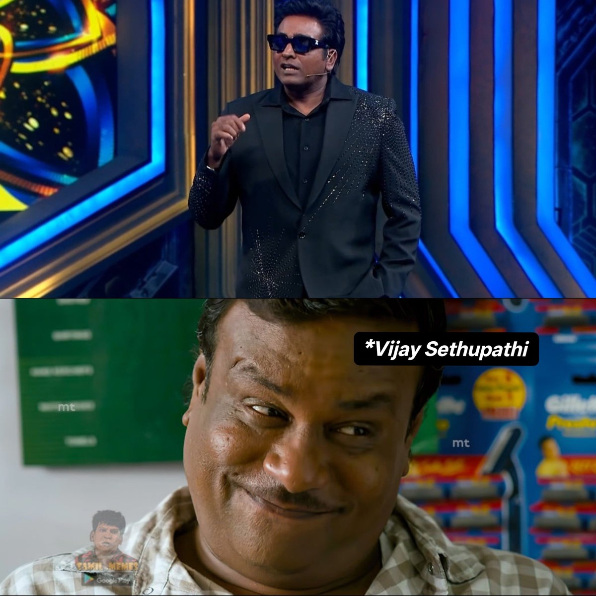EmpteBoss's tweet photo. Vijay Sethupathi - Thappu pannalum Aalum Katchi-nar Aalum Katchi-ku support pannunga…🤧
Ethir Katchi-na Ethir Katchi-ku support pannunga! 👌🏻

Idho nalla koluthi pottutaare VJS! 😌🔥

Next week-la… Yaaru yaara enna panna kathi irukkinga? 🙆🏻

#BiggBossTamil10 #BiggBossTamil #VijaySethupathi #EmpteBoss