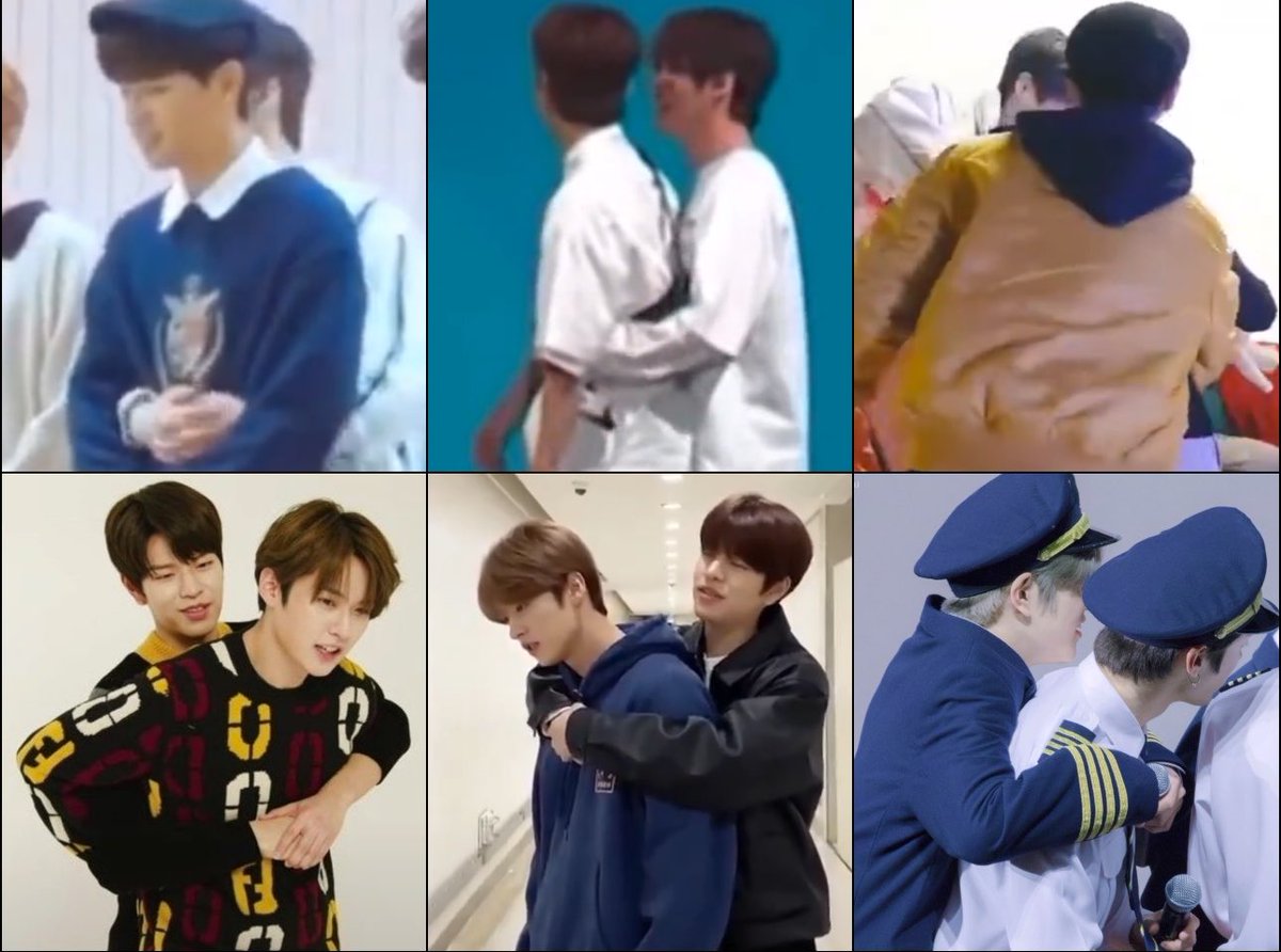 mini2mino's tweet photo. So, can we talk about how Seungmin and Lee Know have different ways to hug?

Seungmin always leaning one of his arm on Lee Know’s shoulder meanwhile Lee Know always trying to hug seungtummy. https://t.co/gBQfoXSlz2