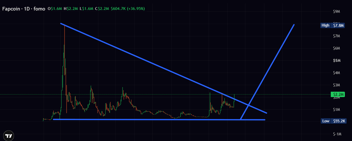 MoEthWhale's tweet photo. solana:8vGr1eX9vfpootWiUPYa5kYoGx9bTuRy2Xc4dNMrpump ATH breakout incoming.

Time for fapcoin to flip fartcoin.

The fap cult army is real. 🤛

CA: 8vGr1eX9vfpootWiUPYa5kYoGx9bTuRy2Xc4dNMrpump https://t.co/XQm3xhSpT1