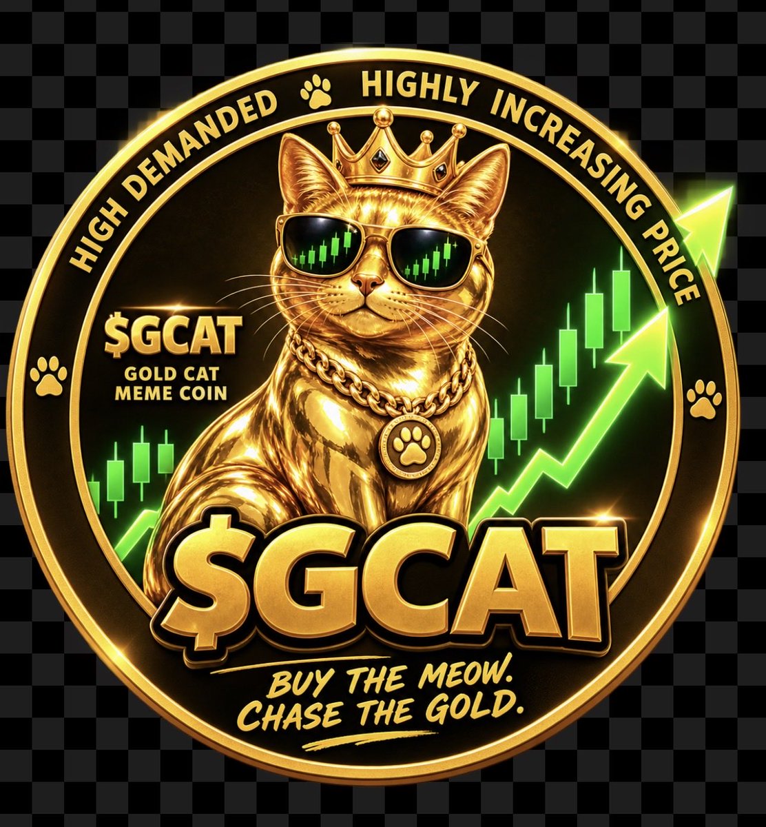GoldCatGCAT's tweet photo. 🐱✨ WELCOME TO THE GOLDEN CAT

Meet $GCAT — the Golden Cat of Meme Coins. 🪙👑

🐱 Buy the Meow.
💰 Chase the Gold.
👑 Join the Golden Cat community.

The journey starts here. 🚀

$GCAT https://t.co/fl7SBABlLF