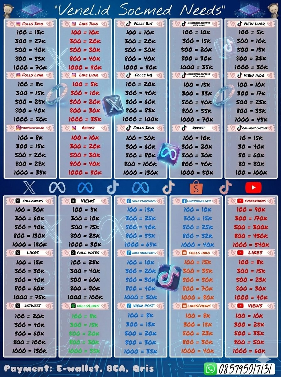 frommty_'s tweet photo. Biar postingan liburan &amp; momen hari Minggu kamu makin pede dipamerin dengan rasio statistik yang proporsional. 📈✨
t.jual jasa growth folls followers view like share ig Instagram story FYP komen TikTok shopee yt YouTube subs subscriber x poll vote Facebook https://t.co/ZwLQuXxuzA