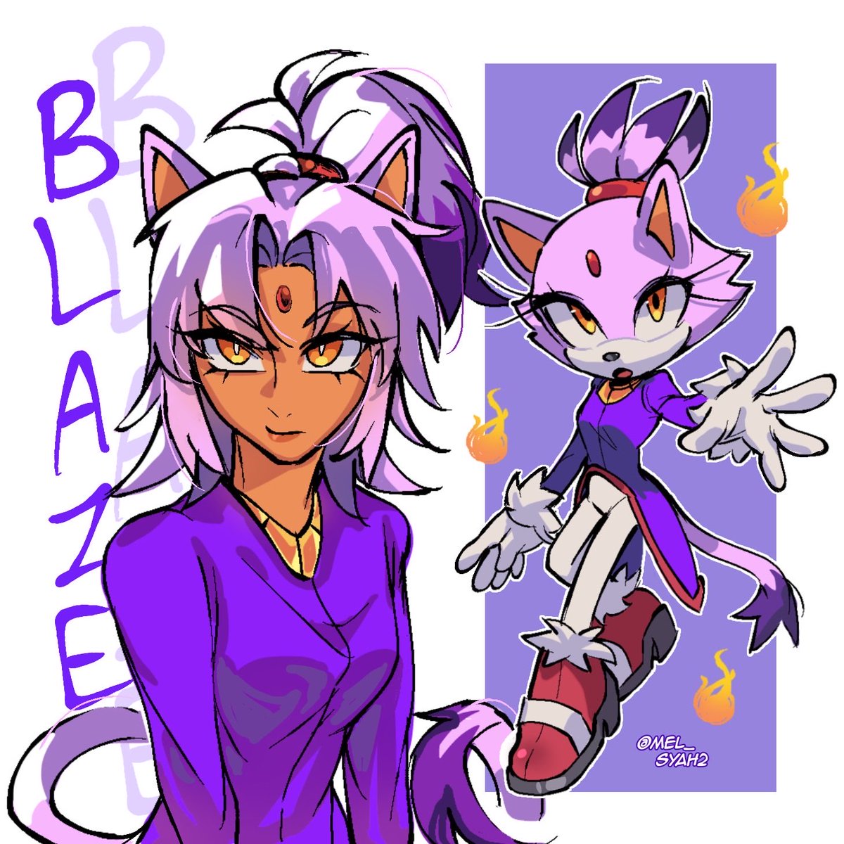 melsyah_2's tweet photo. Blaze 🔥💜
Human Blaze design: @Daereamart 
(I love it—!) https://t.co/nbAPHDfCIO
