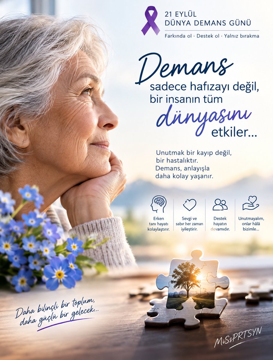 MissPratisyen's tweet photo. Asla istemem ama 
Şayet bir gün demans hastası olursam, ailemin bu istek listesini yaşadığım yerdeki duvara asmasını isterim. Bu hususları hatırlamalarını istiyorum.

1. Odaya her girdiğinizde kendinizi tanıtın. "Merhaba, ben ………..." deyin. ASLA "Kim olduğumu biliyor musun?" diye sormayın; bu durum bende kaygıya yol açar.

2. Demans hastası olursam, arkadaşlarımın ve ailemin benim gerçekliğimi kabullenmesini isterim. 🌸

3. Eğer vefat etmiş bir arkadaşımın hâlâ hayatta olduğunu ya da ailemi akşam yemeğine ziyarete gittiğimizi sanıyorsam, buna inanmama izin verin. Böylece çok daha mutlu olurum.❤️

4. Demans hastası olursam, benim için doğru olanla sizin için doğru olan şeyler hakkında benimle tartışmayın.👍🏻❤️👍🏻

5. Demans hastası olursam ve kim olduğunuzdan emin olamazsam, bunu kişisel algılamayın. Zihnimdeki zaman algısı benim için karmaşık bir haldedir.👍🏻👍🏻👍🏻

6. Demans hastası olursam ve artık çatal-bıçak kullanamaz hale gelirsem, hemen beni beslemeye başlamayın. Bunun yerine, elle yenebilecek yiyeceklere geçiş yapın ve kendi kendimi besleyip besleyemeyeceğimi gözlemleyin.❤️🥰❤️🥰

7. Demans hastası olursam ve üzgün ya da kaygılıysam, elimi tutun ve beni dinleyin. Duygularımın yersiz olduğunu söylemeyin.

8. Demans hastası olursam, bana bir çocukmuşum gibi davranılmasını istemem. Benimle, olduğum gibi bir yetişkinmişim gibi konuşun. ❤️

9. Demans hastası olursam, yine de her zaman keyif aldığım şeylerden zevk almak isterim. Egzersiz yapmam, kitap okumam ve arkadaşlarımla görüşmem için bana yardımcı olun. ❤️

10. Demans hastası olursam, benden geçmişimden bir hikâye anlatmamı isteyin.

11. Demans hastası olursam ve huzursuzlanırsam, beni neyin rahatsız ettiğini anlamak için zaman ayırın. ❤️

12. Demans hastası olursam, bana tam da size nasıl davranılmasını istiyorsanız öyle davranın. ❤️

13. Demans hastası olursam, evde benim için bolca atıştırmalık bulunduğundan emin olun.  Şu anda bile yemek yemediğimde sinirleniyorum; eğer demans hastası olursam, ihtiyaçlarımı ifade etmekte zorlanabilirim.❤️

14. Eğer demans hastası olursam, sanki odada yokmuşum gibi hakkımda konuşmayın.👍🏻

15. Eğer demans hastası olursam, bana haftanın 7 günü, günün 24 saati bakım veremediğiniz için suçluluk hissetmeyin. Bu sizin hatanız değil; elinizden gelenin en iyisini yaptınız. Size yardımcı olabilecek birini bulun ya da yaşamam için harika, yeni bir yer seçin.👍🏻

16. Eğer demans hastası olursam ve demans bakım merkezinde kalıyorsam, lütfen beni sık sık ziyaret edin.❤️

17. Eğer demans hastası olursam; isimleri, olayları veya yerleri birbirine karıştırdığımda sabrınızın tükendiğini belli etmeyin. Derin bir nefes alın.  Bu benim suçum değil.👍🏻

18. Eğer demans hastası olursam, en sevdiğim müziklerin her zaman duyabileceğim bir mesafede çalmasını sağlayın.❤️❤️❤️

19. Eğer demans hastası olursam ve eşyaları alıp etrafta dolaşmayı seversem, o eşyaları ait oldukları yerlere geri koymama yardım edin.👍🏻

20. Eğer demans hastası olursam, beni partilerden ve aile toplantılarından dışlamayın.❤️

21. Eğer demans hastası olursam, hâlâ sarılmaktan ve bolca gülmekten hoşlandığımı bilin. ❤️🥰❤️

22. Eğer demans hastası olursam, hâlâ tanıdığınız ve sevdiğiniz o kişi olduğumu unutmayın.”🌼❤️

Demans hastası olan veya olmuş tanıdıklarınızın anısına... Demans/Alzheimer ile mücadele eden, tanıdığım, sevdiğim ve kaybettiğim herkesin anısına.