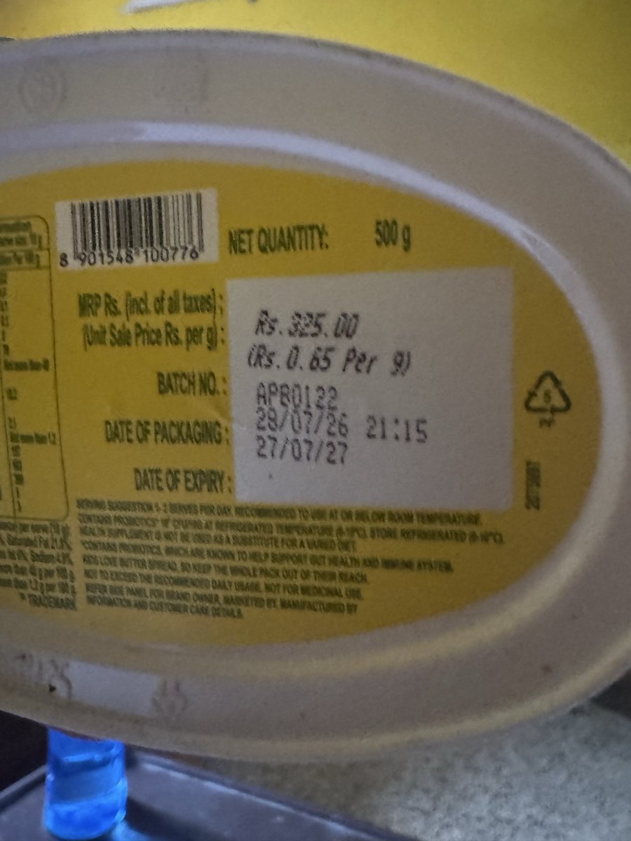 badmaashsohail's tweet photo. Extremely disappointed with @letsblinkit. Received a spoiled tub of Nutralite DoodhShakti Butter Spread full of fungus. In-app support refuses to resolve this serious health and food safety issue.
Order ID: ORD89643458035 Fix this immediately. @zyduswellness https://t.co/olLPeMZbjw