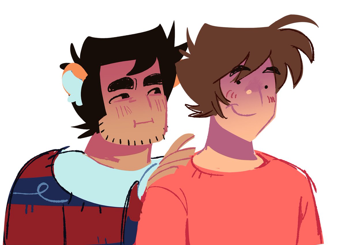 2dseater's tweet photo. vague redraw of my #jalbert fanart from whe n i was 10 years old👍 https://t.co/r2UQJxciU5