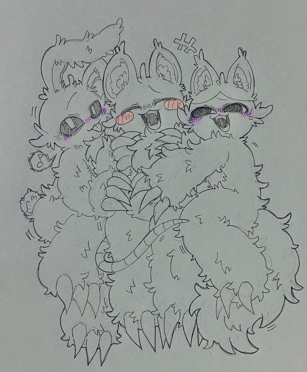 RIURIU_4649's tweet photo. 🐰➕🐭➕🐱
”姿が変わってもずっーといっしょ！！” https://t.co/DgKX97p8H7