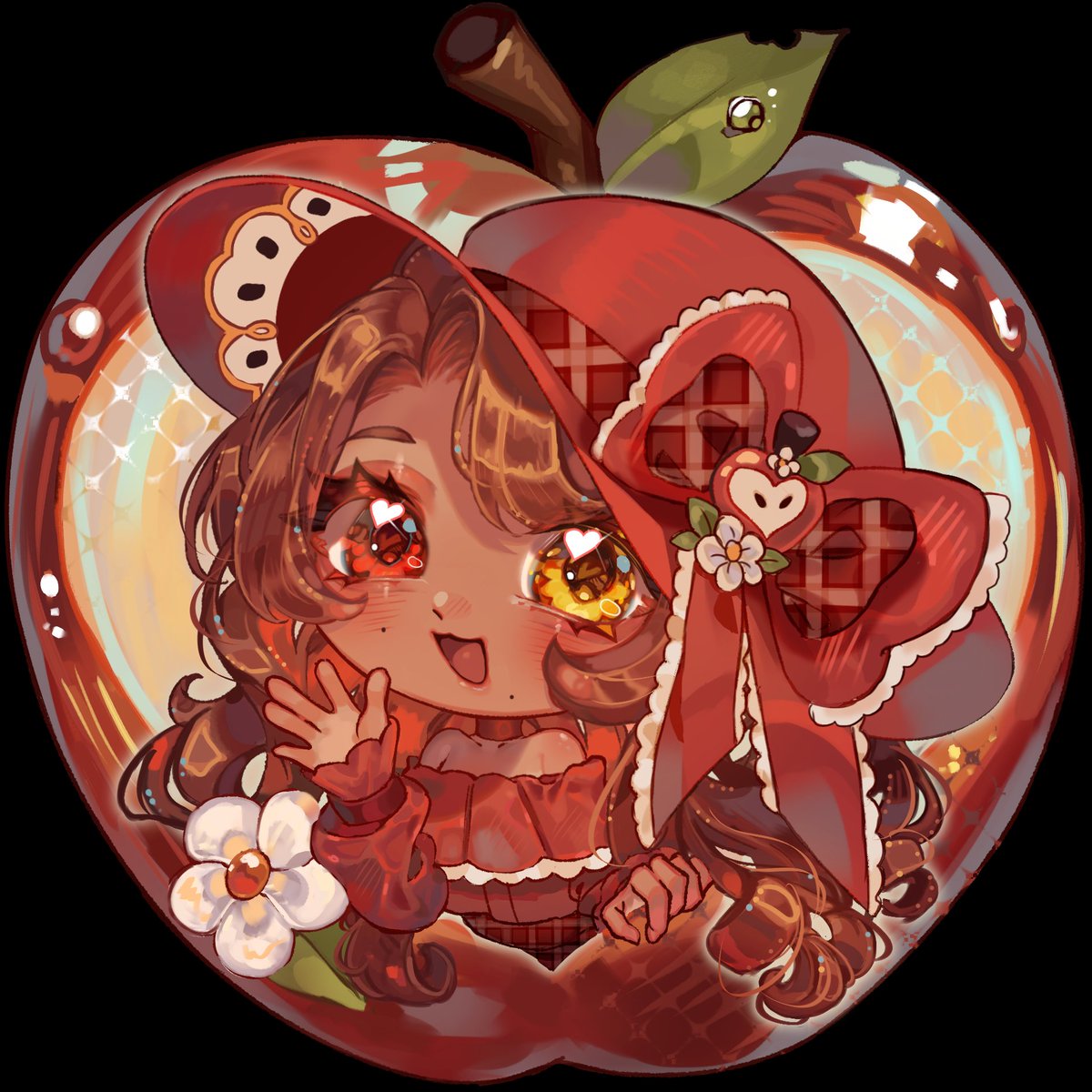yoahonnie's tweet photo. Apple Surprise!  \ ( ＾ω＾ ) / https://t.co/Na8id5OmJH