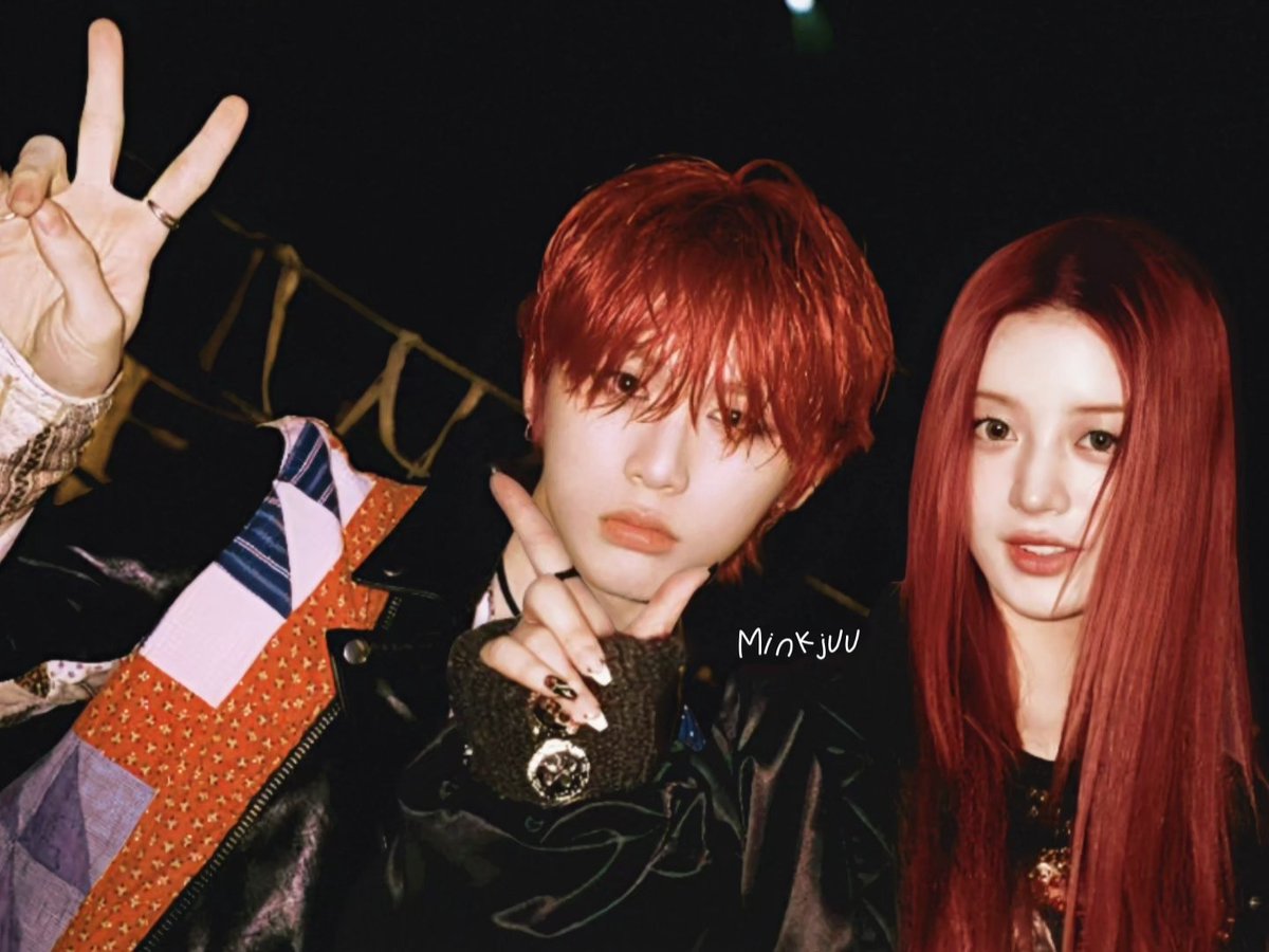 Minkjuu's tweet photo. ♡֯  ̣̣̥ ິ ͜◞ ྀི◟ ͜ ׁ   #mintaez 
kinda miss their red hair era 🧎🏻‍♀️ https://t.co/Avm7szqQls