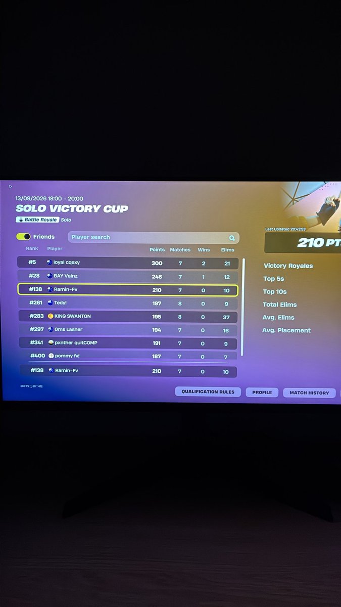 RaminFV's tweet photo. Qualled Solo victory cup finals https://t.co/Wyf9FVazK4