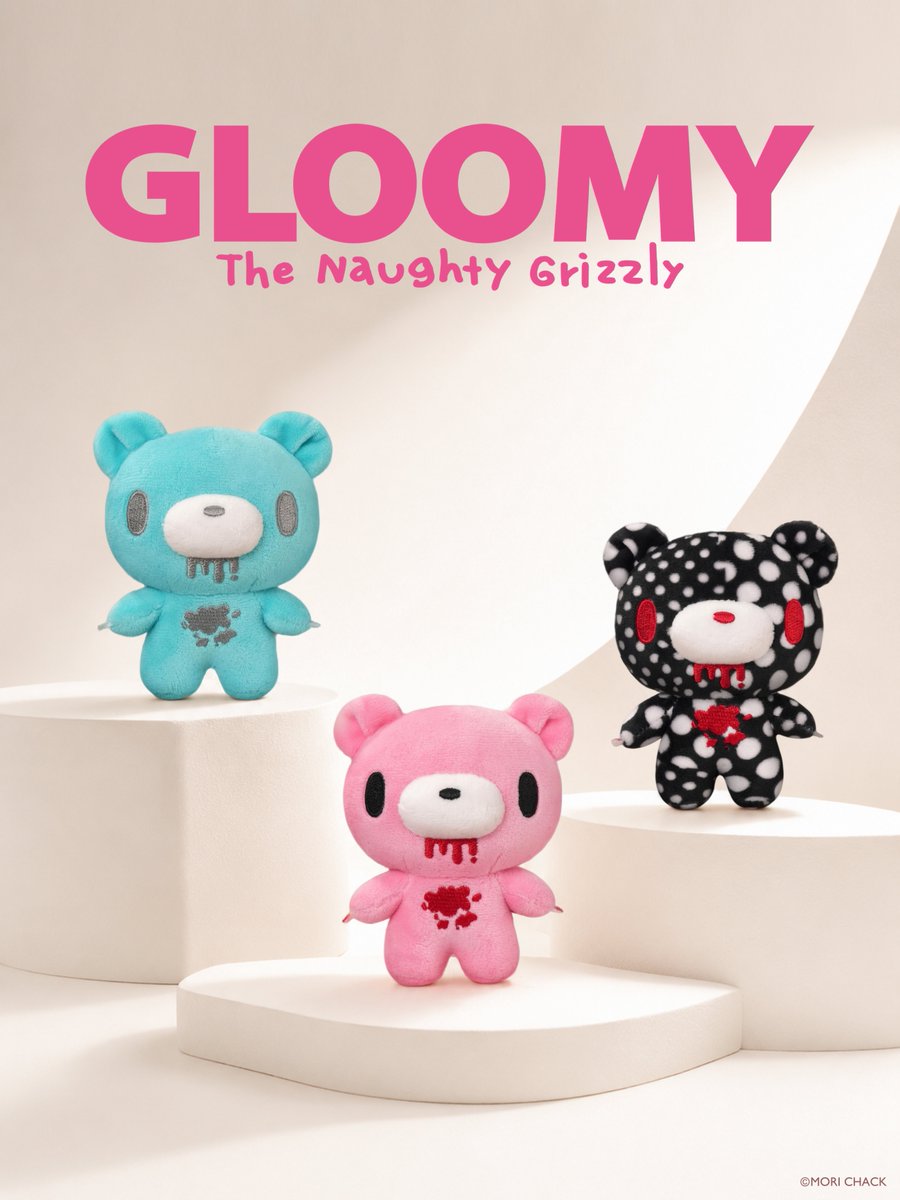official_gloomy's tweet photo. ／
CHAXCORE GATHERIN’ 
〜グルーミーとゆかいな他人たちSP〜
POP-UP STORE 商品紹介📢‼️
＼

#森チャック 氏の二頭身イラストから生まれた
新しいマスコットが本POP-UPストアに新登場✨
この二頭身デフォルメがマスコットになるのは今回が初！

今後もさまざまなバリエーションが登場予定なので、
コレクションや気分で付け替えても可愛い🎀

ぜひPOP-UPストア会場でサイズ感と可愛さを体感してね💫
みなさまのご来店心よりお待ちしております🐻！

↓POP-UPストアの詳細はこちら！
https://t.co/6b66yugxBP 

#CHAXCORE
#グルーミー
#いたずらぐまのグルーミー
#gloomybear
#原宿キャットストリート