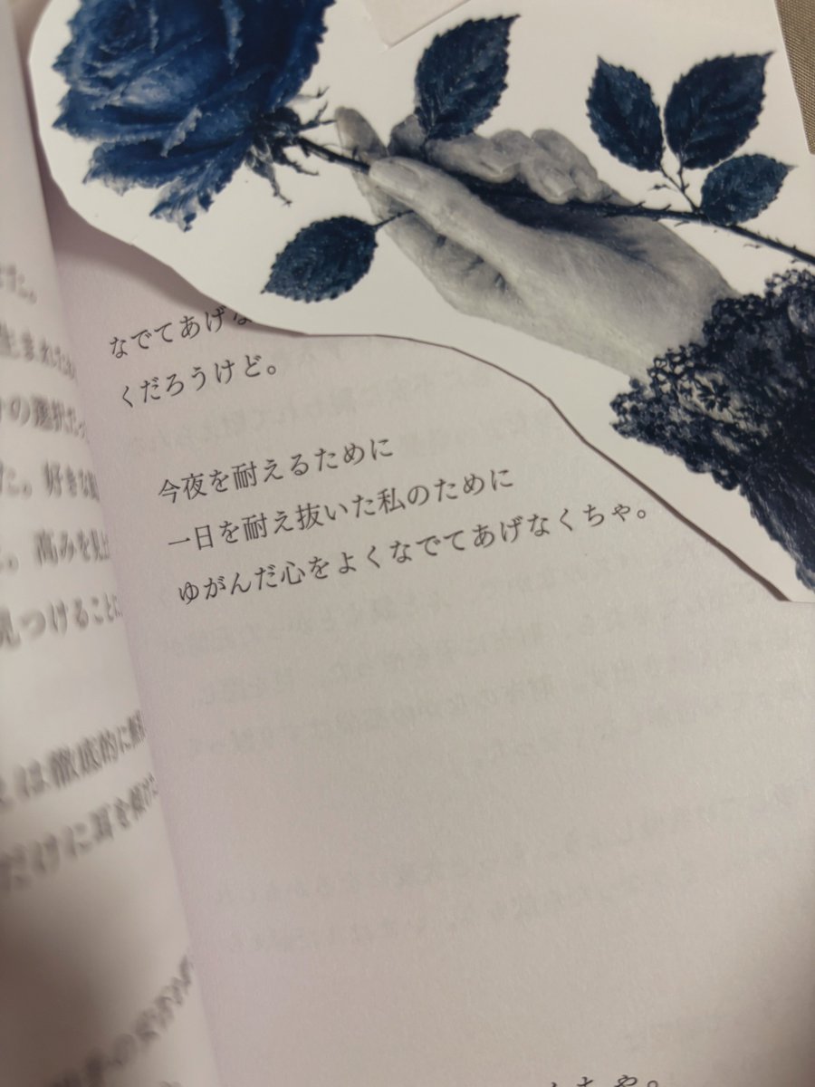 tayutayuutau's tweet photo. 明日は明日の日が昇るけど、今夜はどうしよう　#読了 

友人に教えてもらって買った本。
自分では出会わなかったと思う。
ゆっくりと孤独な心に寄り添ってくれる文章。
今の私の人生と重なる部分があって、ちょっと泣きながら読んだ。
孤独を感じるたび読み返したくなる、御守りのような本になりました https://t.co/SwFnQzk6H1
