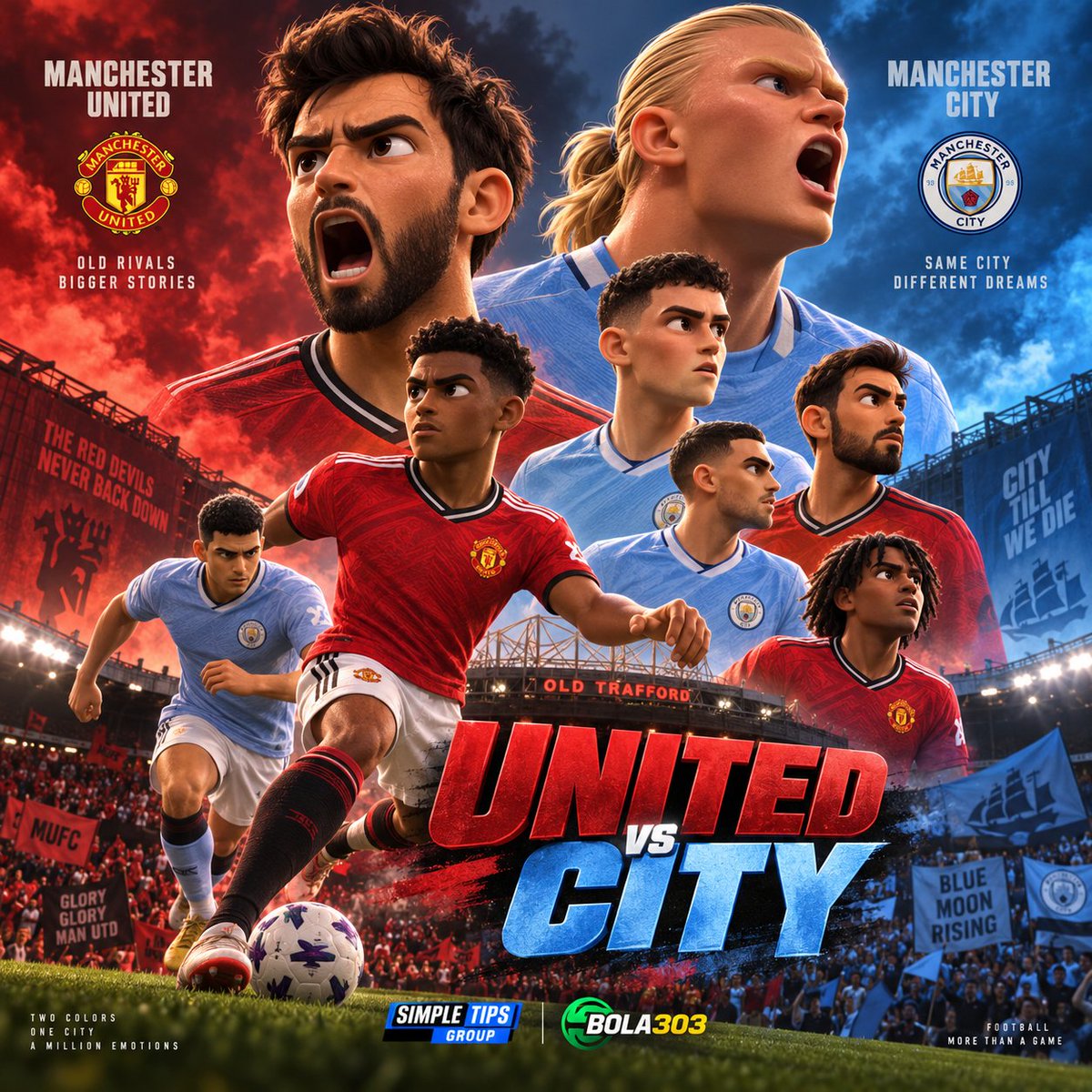 SimpleTipsBet's tweet photo. 🔥 MU vs United! Siapa yang bakal keluar sebagai pemenang?
English Premier League - Manchester Utd vs Manchester City
Ada prediksi akurat juga kalau kalian mau 👀⚽ https://t.co/gzTvUYNwbI