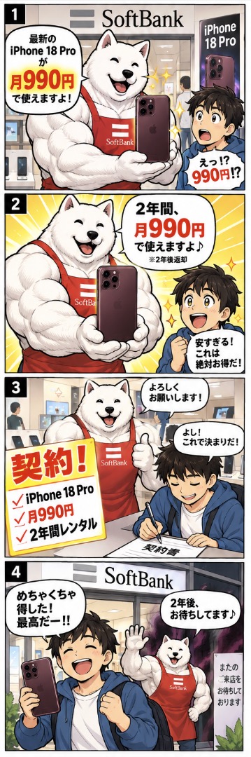tamao_hinan's tweet photo. iPhone18Proを2年レンタルした人の末路 https://t.co/8QTIGcW5lT