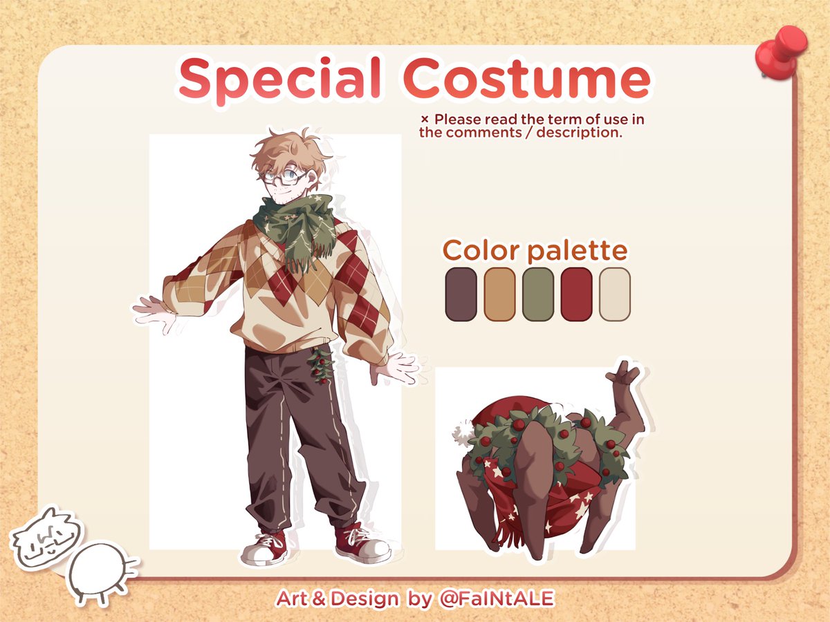 WeCelebratePHM's tweet photo. 🎄 Special Costume

งานนี้ ครูเกรซกับร็อคกี้มีชุดมาตามธีมงานด้วยนะ !
ภายในวันพรุ่งนี้ ทางงานเราจะมีการเปิดรับ Fanart ผ่าน google forms เพื่อนำไปตกแต่งตัวร้านภายในวันงานค่ะ 

× รบกวนอ่านข้อกำหนด / เงื่อนไขการใช้งานในคอมเมนต์ด้วยนะคะ

#แมรี่ฉลองบอกเล่า #WeCelebratePHM https://t.co/UJbj8sNtzn