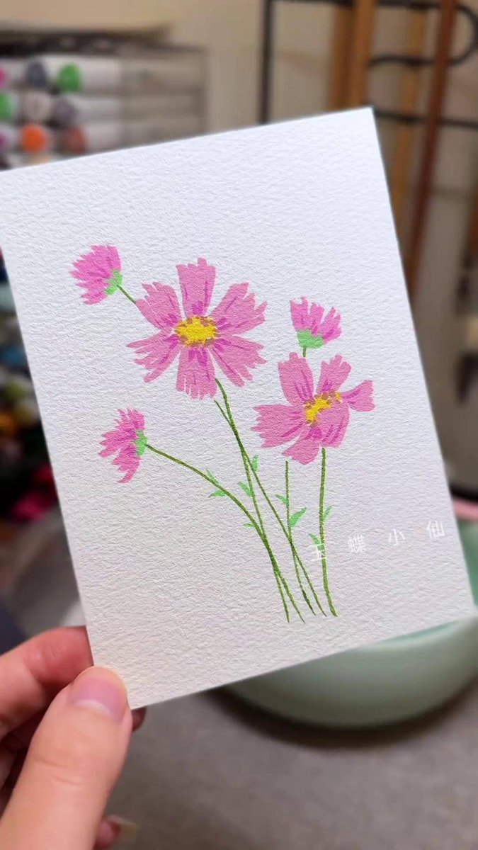 DrewRohlman's tweet photo. Loving this new watercolor kit!  5 mins a day is all it takes to paint cozy little flowers—no experience needed. Small steps = big fun! https://t.co/ju6ohFnhBB