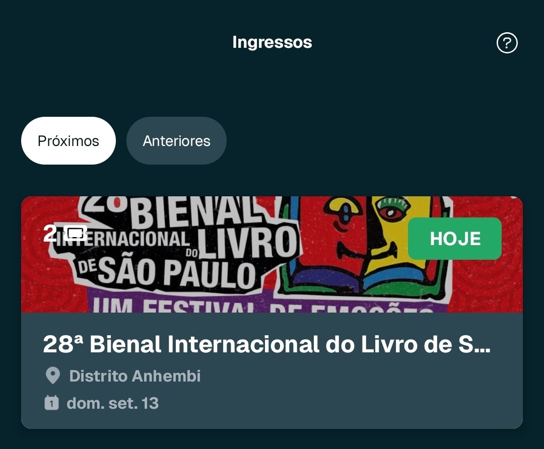 yoncolt's tweet photo. Vendo dois ingressos pra Bienal 13/09 MEIA-ENTRADA R$30 https://t.co/2pKtoH7g8Z